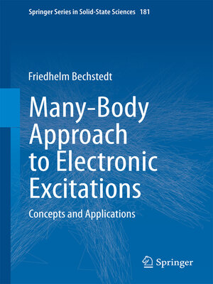 cover image of Many-Body Approach to Electronic Excitations